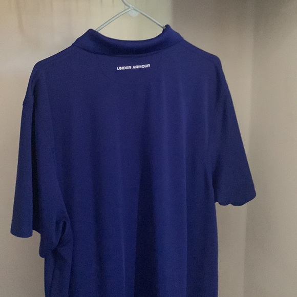Men’s Under Armour Polo Blue Size XL Heatgear - Picture 7 of 7